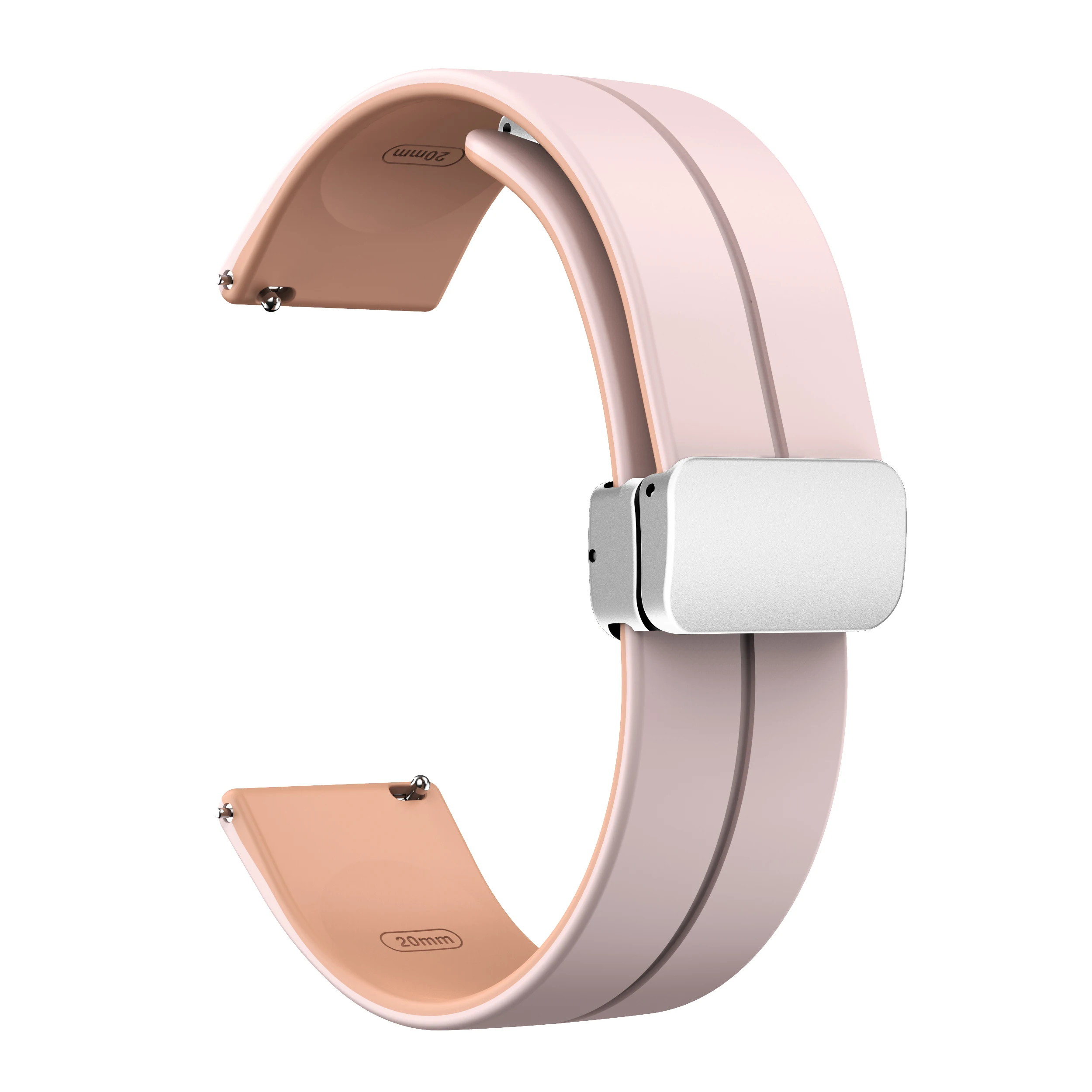 Magnetic Buckle Silicone Strap - Sporty Watch Band Bracelet
