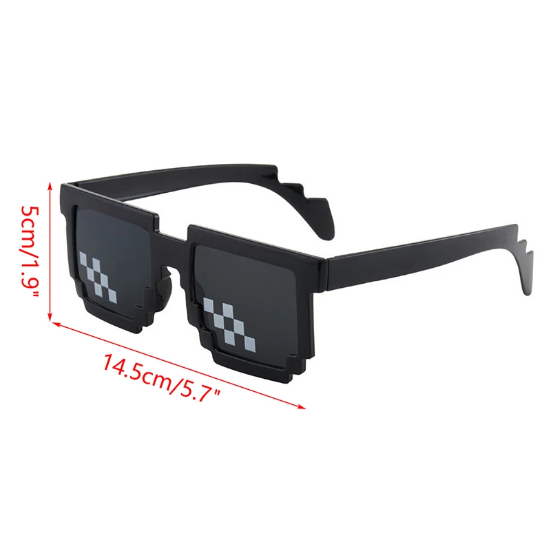 1PC NEW Sunglasses Shades Pixelated Ladies Sunglasses Eyeglasses Mosaic For Men Women Unisex Gift Toy