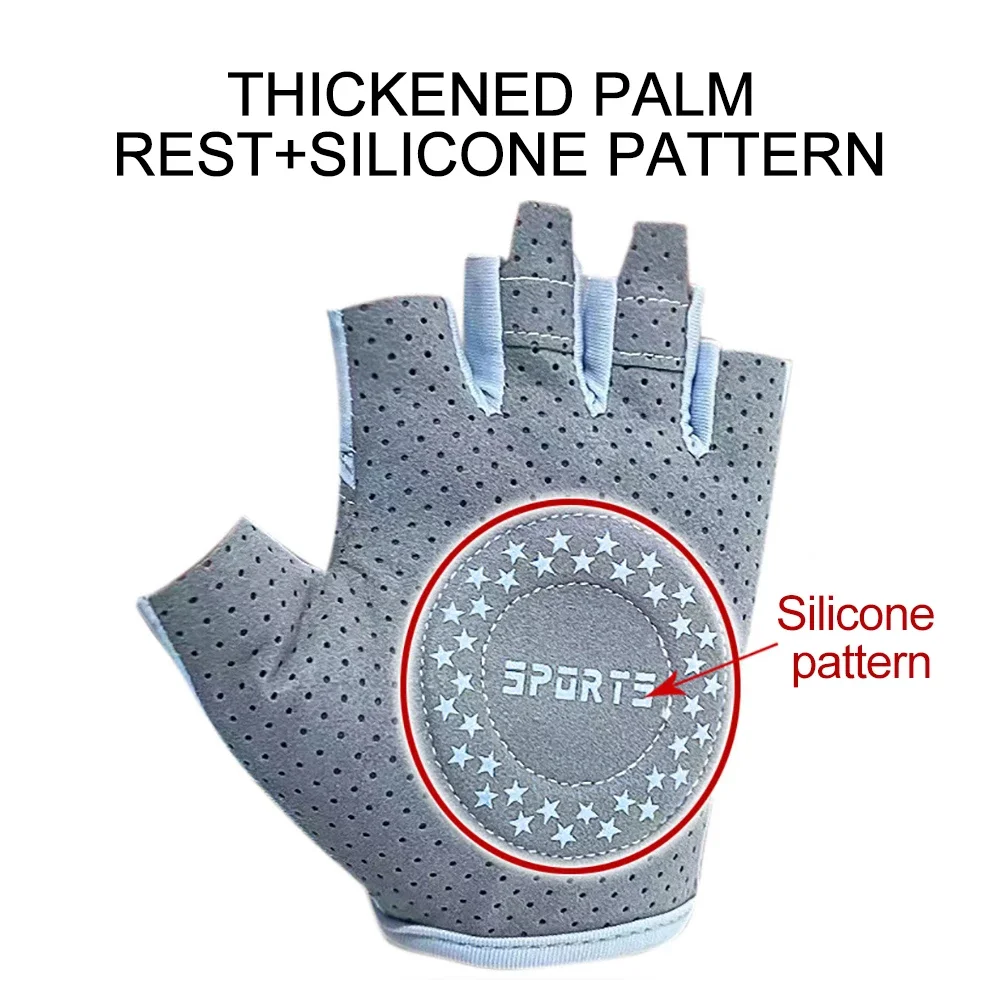 1Pair Breathable Workout Gloves Weight Lifting Gloves for Gym Cycling Exercise Fitness Training, Excellent Grip and Cushion Pads 3