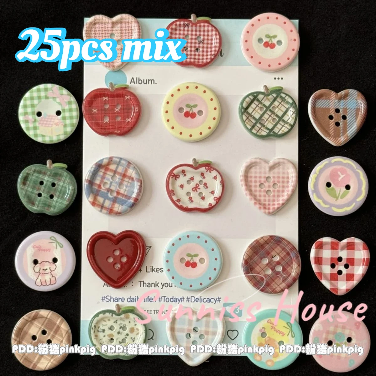 Resin Sewing Buttons Set 1