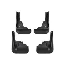 Premium Hybrid Car Front & Rear ABS Mudguards Splash Guards Fender Mudflaps (Black)
