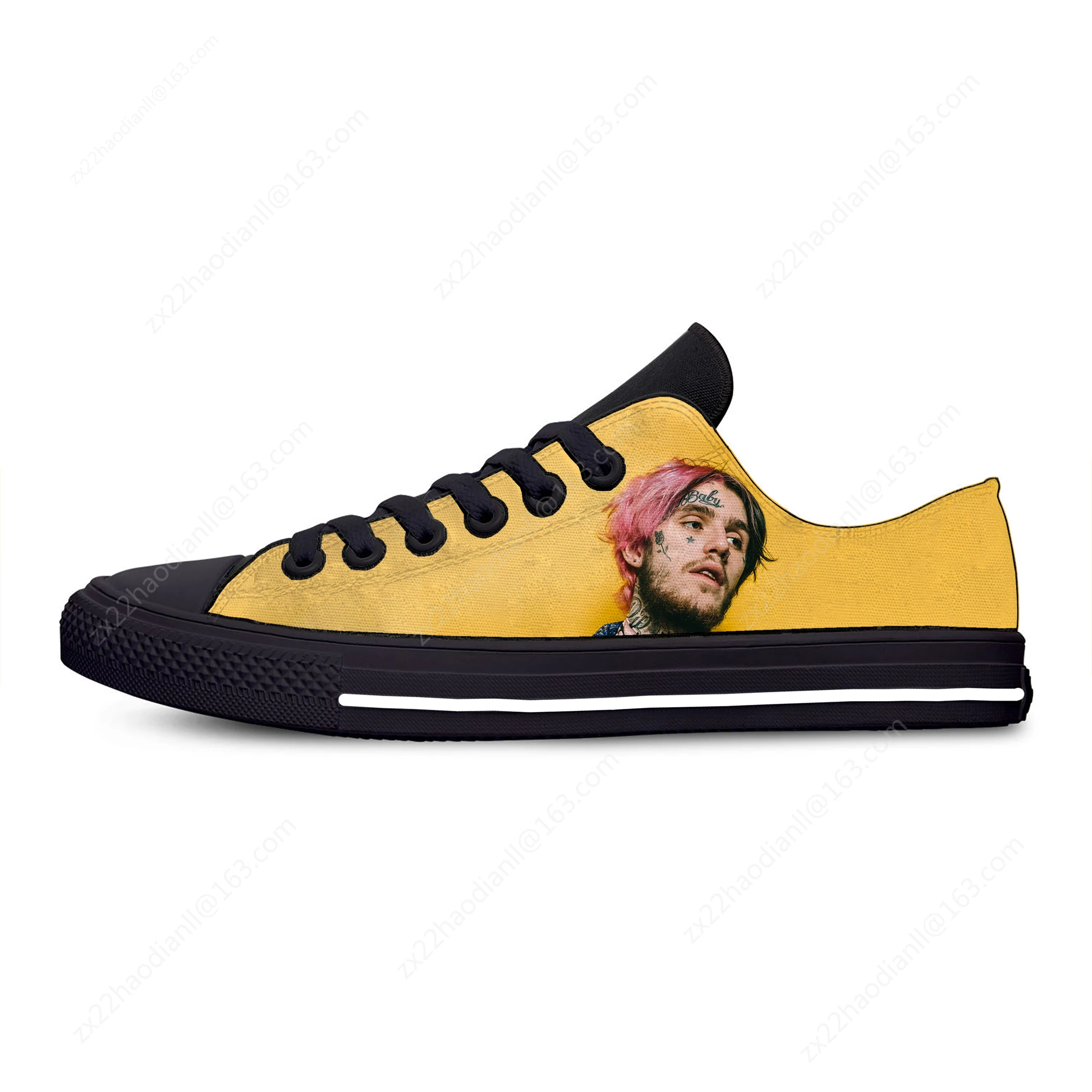 Hip Hop Rapper Lil Peep Hot Cool Popular Casual Cloth Shoes Low Top Breathable Lightweight Sneakers 3D Print For Men Women