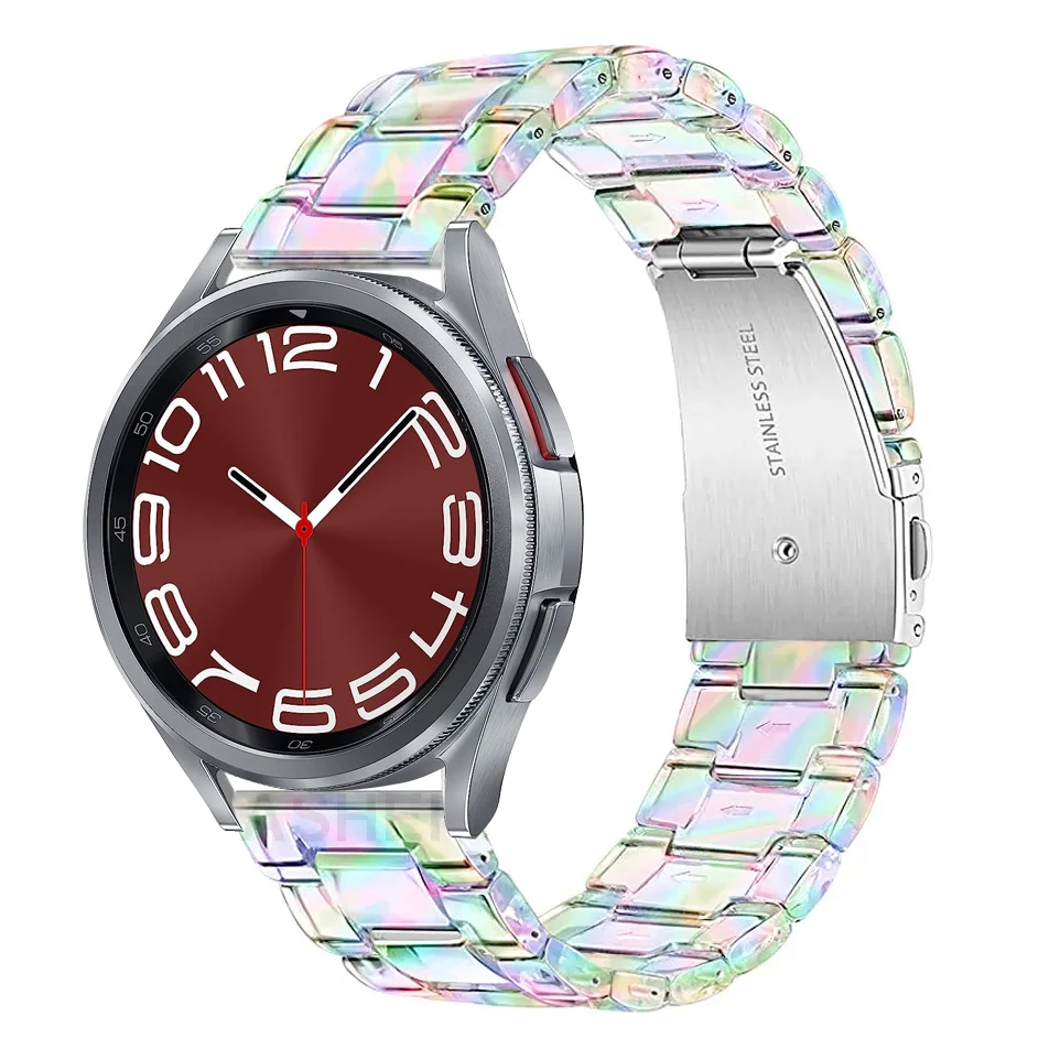 

Ремешок для samsung galaxy watch 6 4 classic, прозрачный браслет для samsung galaxy watch 6 5 4 40 мм 44 мм 5pro 45 мм, 22 мм 20 мм
