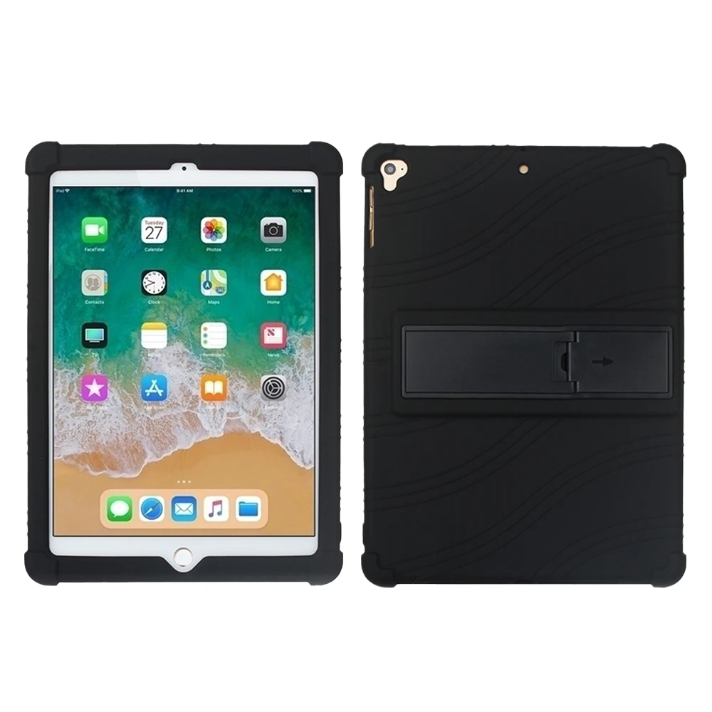Universal Soft Silicon Stand Cover with Protective Back