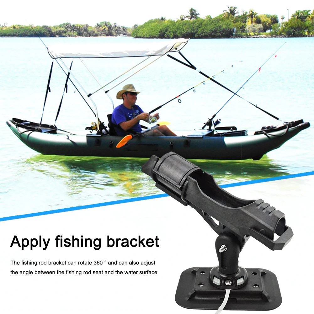 Inflatable Boat Accessory Fishing Rod Holder Fix Pole Mount Angle Bracket  Collapsible Kayak Fishing Pole Bracket for Dinghy Raft - AliExpress