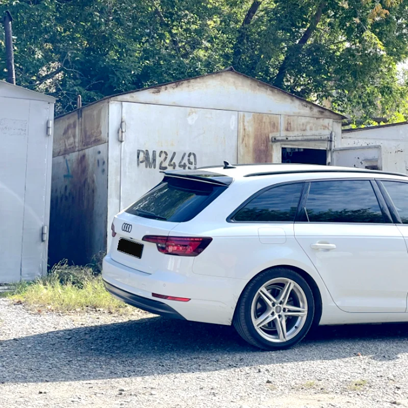 Audi A4 B9 Avant Estate 8W Heckglanz Schwarz Dachspoiler