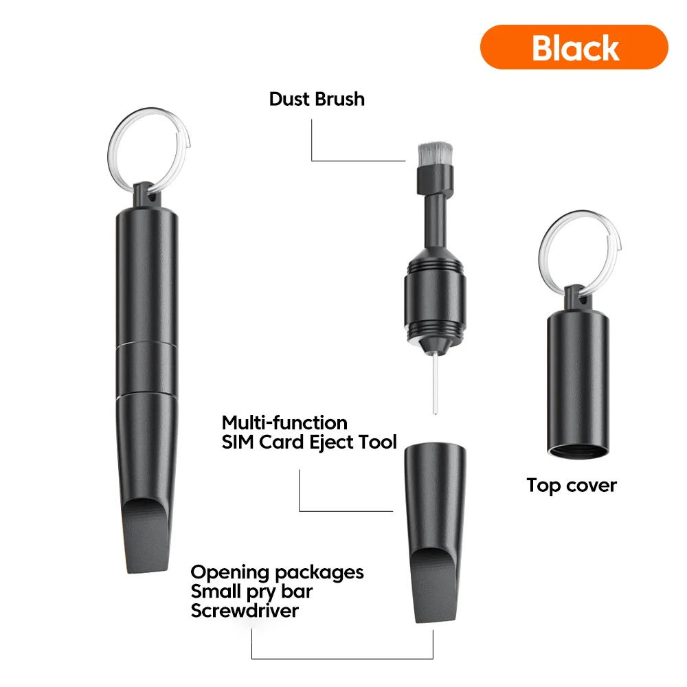 3 in 1 Multi-Functional Key Chain Package Opener Cleaning Brush thumbnail 2