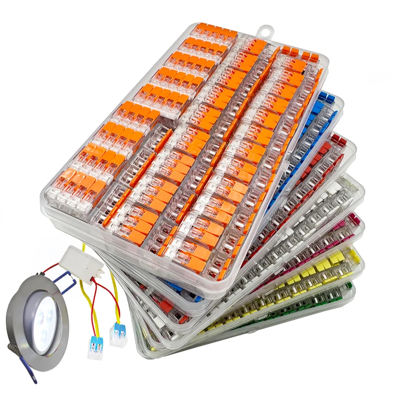 ขั้วต่อสายไฟผสม 86 ชิ้น Universal Compact Terminal Block สายไฟ Terminal Home Plug-in Wire Equalizer 1