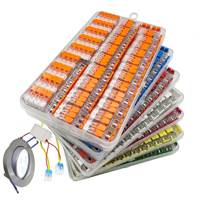 ขั้วต่อสายไฟผสม 86 ชิ้น Universal Compact Terminal Block สายไฟ Terminal Home Plug-in Wire Equalizer 1