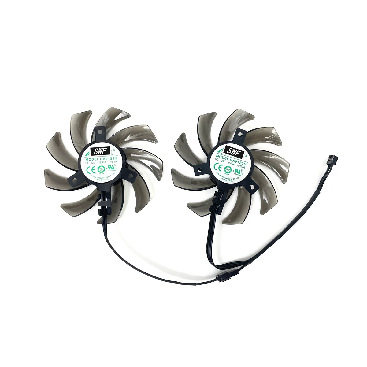 Ventilador de Refrigeração de Placa Gráfica Dupla Refrigerador para Palit P106100 Gtx1060 Gtx1080 Gtx1070 8g Ga91s2u Fdc10h12s9-c 85 mm Novo Peças por Conjunto - Imagem 5