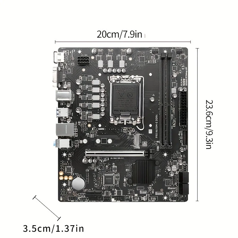 MSI PRO H610M-E DDR4 MotherBoard Support CPU 12400F/12490F/13400F