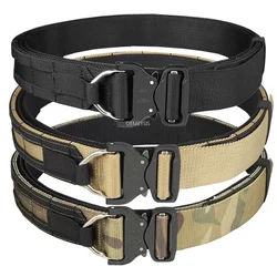 Tactical Belt Quick Release Military Airsoft Training Molle Belt Heavy Duty Outdoor Shooting Hiking Hunting Sports Belt
