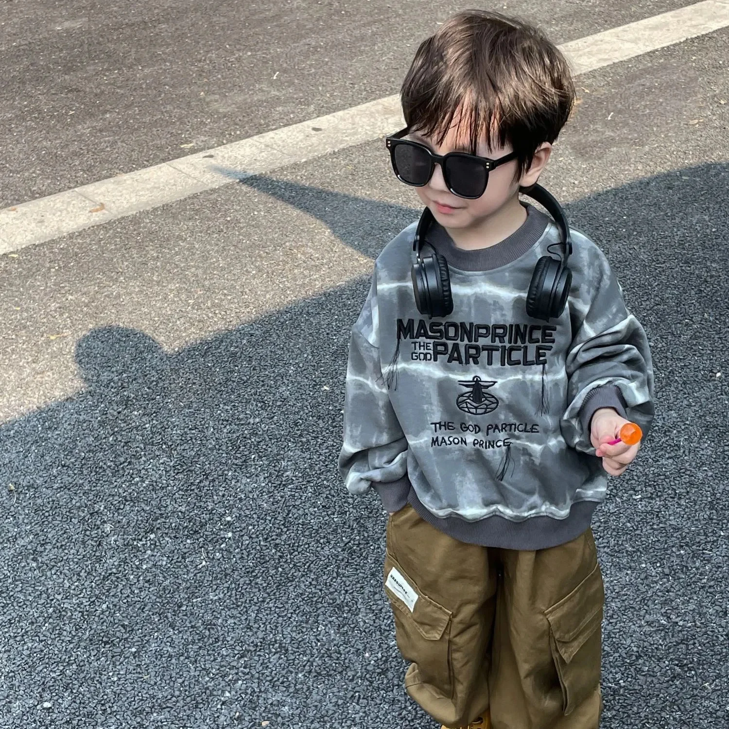 

2023New Children's Sweatshirt Boys' Spring and Autumn Fashion Stripe Crew Neck Pullover Infant 2 to 14 Years Old Wear
