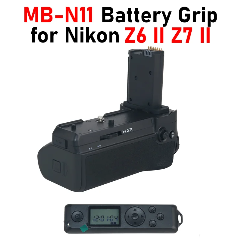 MBN11 Replacement Battery Grip with 2.4G Remote Control for Nikon Z6II Z6 II Z7II Z7 II Battery