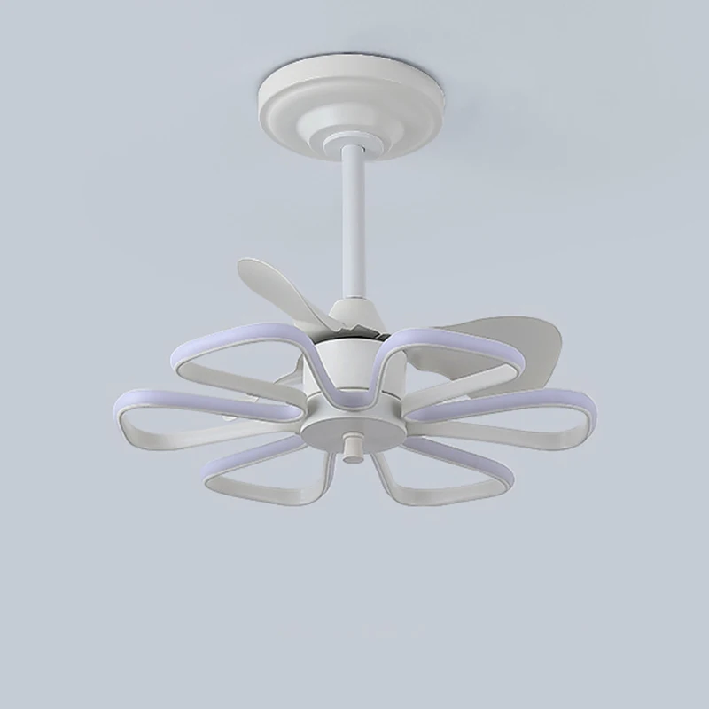 Modern ceiling lamps bedroom folding Ceiling fan ceiling fan with led light and control lamp for living room lighting