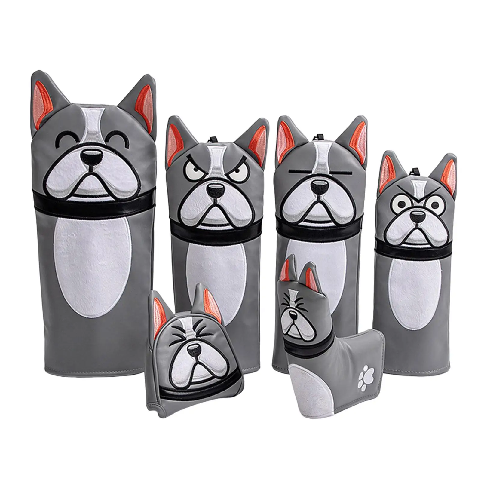 

Golf Club Headcover Universal PU Golf Head Protector Golf Wood Head Cover Golf Club Head Covers Waterproof Protection Guard