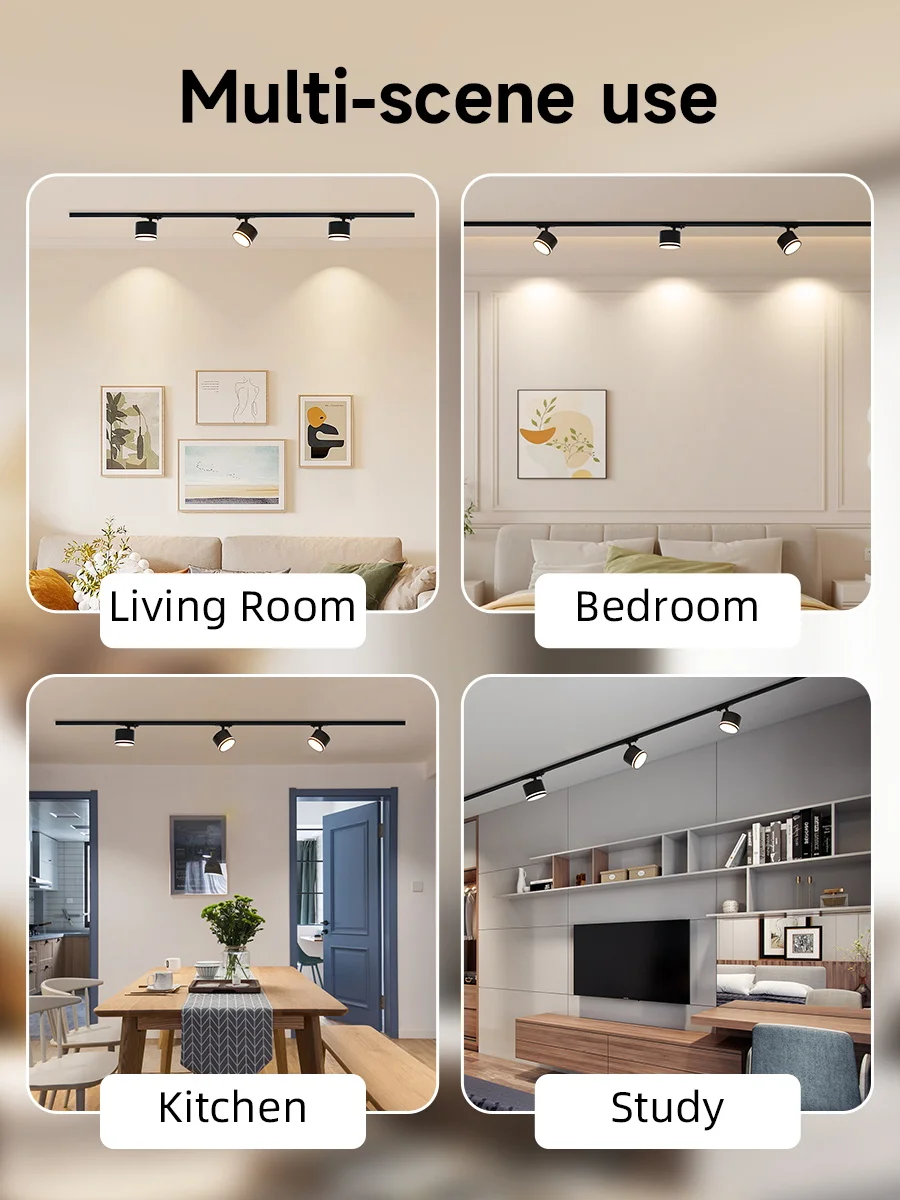 LED Track Light 3 Colors Rail Spot Light AC110-220V Sc4bb3fe28c2840b0b113ba67fb336c08N