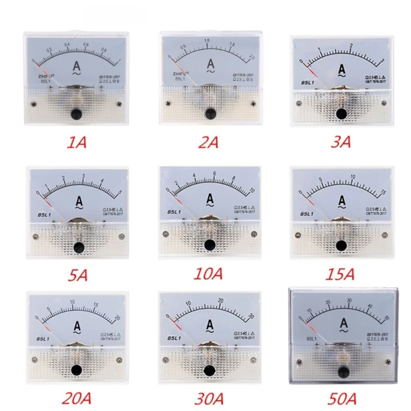 

High Accuracy Analog Panel Current Ampere Meter Ammeter Gauge for Workshop Home