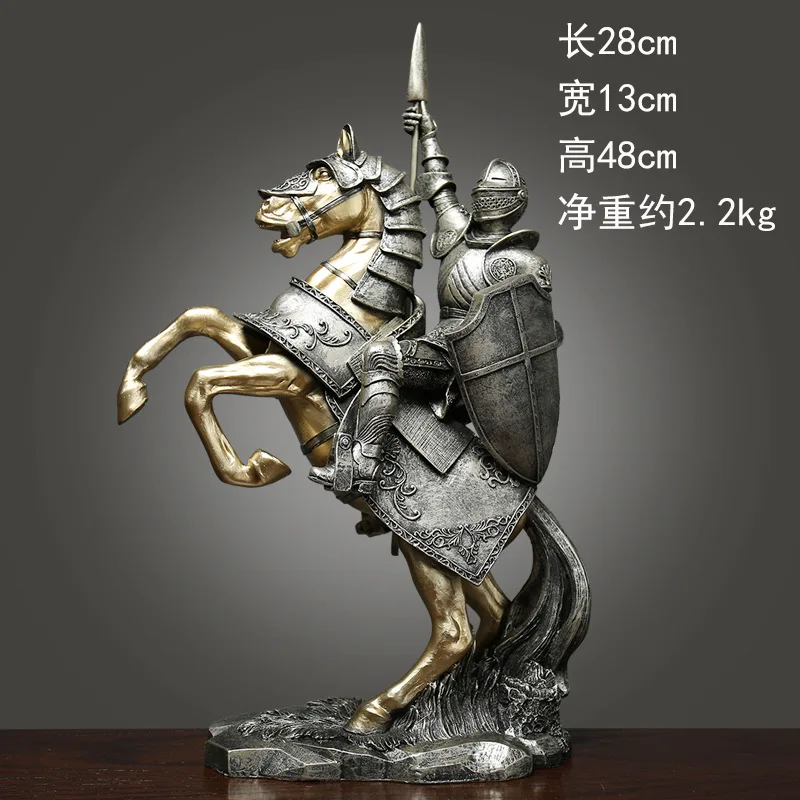 

Украшение Armor Knight из смолы, креативный домашний декор в европейском и американском стиле для гостиной, Лидер продаж, оптовая цена