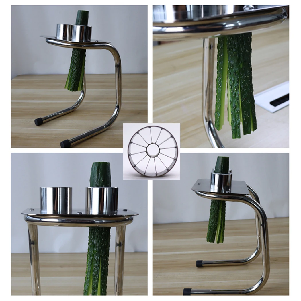 Manual Cucumber Strip Cutter Machine 304 stainless steel Eggplant slicer Carrot Strip Cutter for Sushi Shop