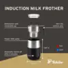 Induction Milk Frother, 16.9 oz Capacity - Electric Coffee Frother for Hot and Cold Milk Froth - with Touch Button and Au 6