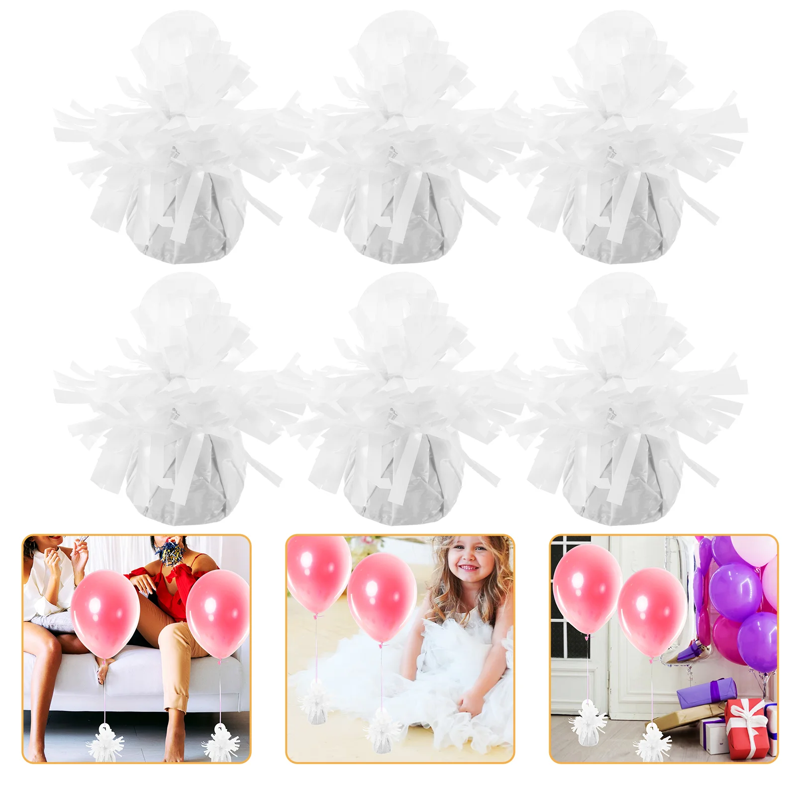

6pcs Party Balloons Weights Balloon Gravity Blocks Wedding Balloon Weights