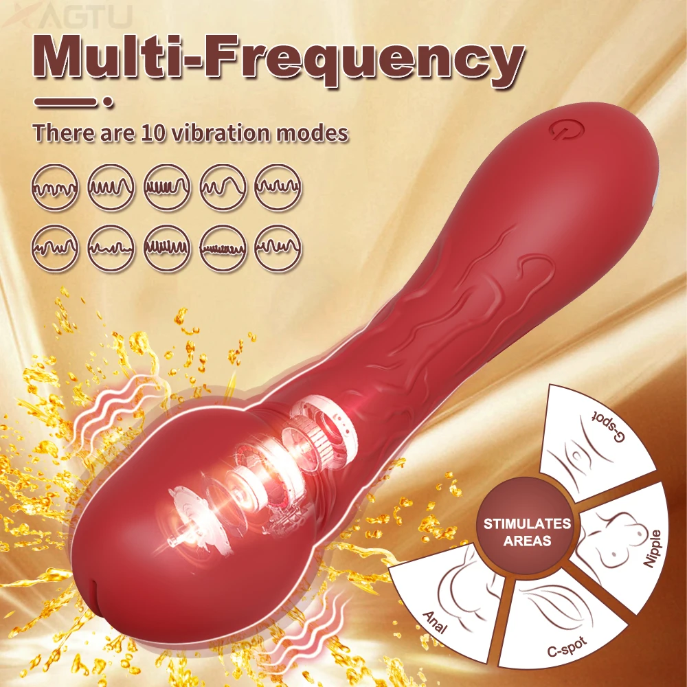 Realistic Vibrator G Spot Dildo Sex Toys  for Women Female 10 Vibrations Silicone Dildos Finger Vibrators Adult Products 18+
