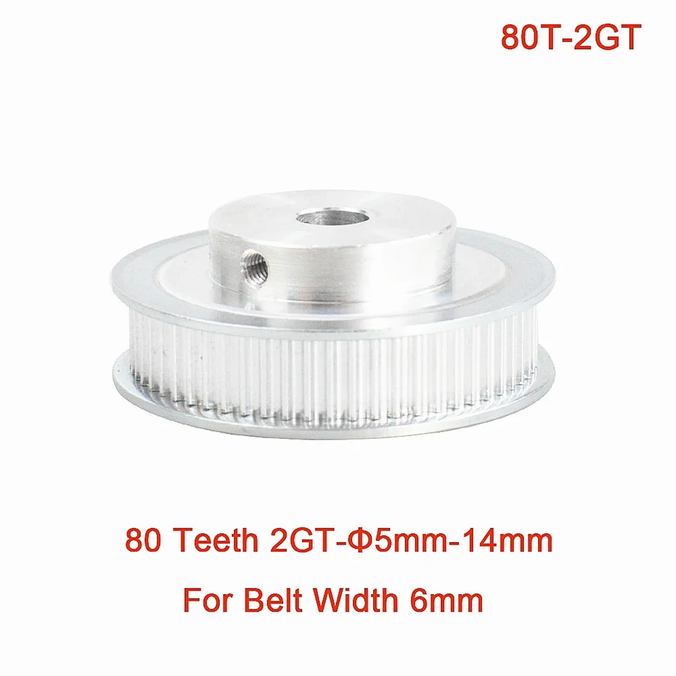 QWORK® Set di Ruota Sincrona GT2 per Stapante 3D, 20 &ap; 60 Denti 5