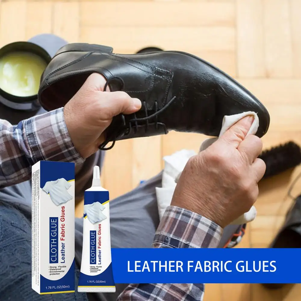 Description Picture 4 of itemPermanent Fabric Glue Washable Adhesive Waterproof Clear Glue For Cotton Flannel Denim Polyester Leather Repairing Crafting Tool