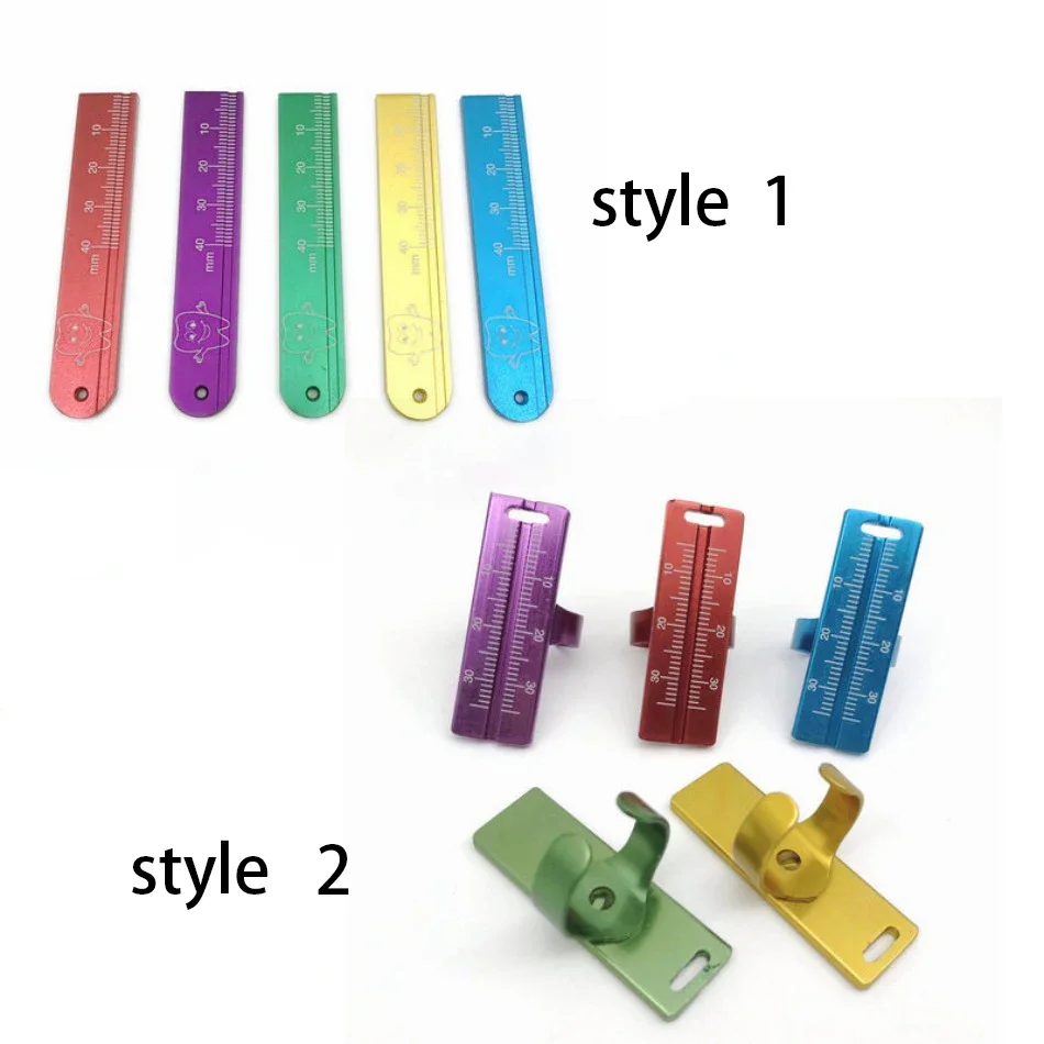 

1Pc Colorful Aluminium Dental Endo Rulers Span Measure Scale Endodontic Finger Rulers Dentist Tools Materials