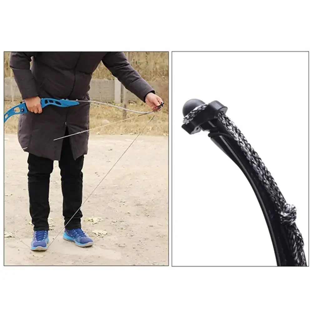 Durable Nylon Bow Archery String Hunt Bowstring Install Rope for Long Recurve Compound Bow Accessories Archery Hunting Tool