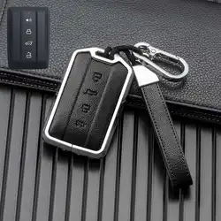 Premium Key Case Cover for Remote Fob Protection and Style (Silver black)