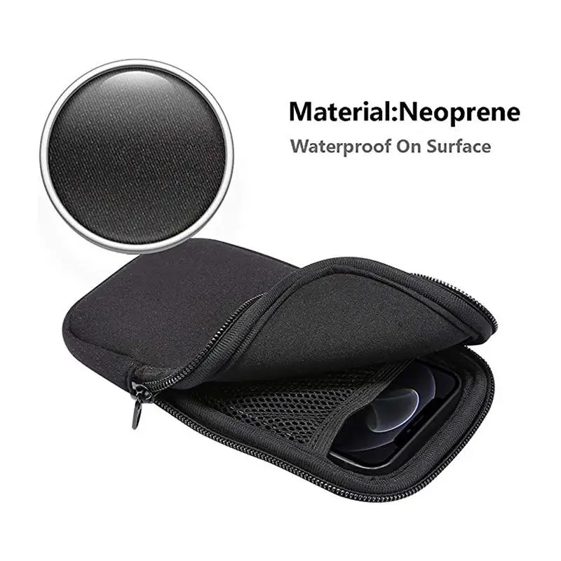 Universal Waterproof Neoprene Phone Pouch with Zipper Closure