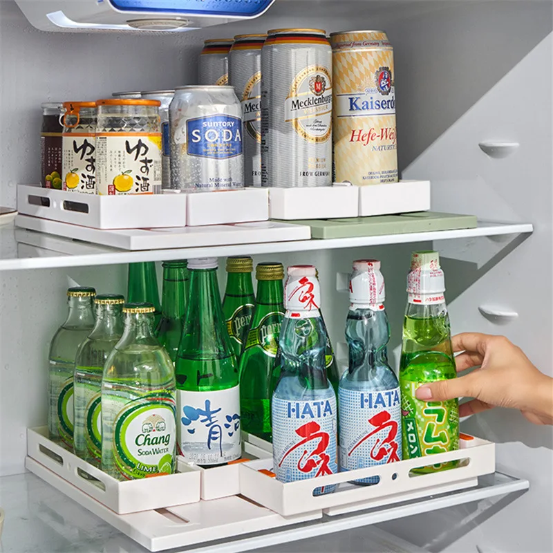 Multi-functional Double-layer Soda Can Dispenser Beverage Racks