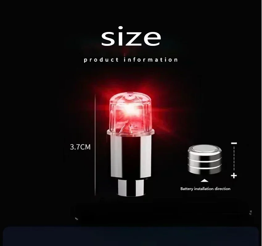 2-10Pcs 휠 타이어 타이어 에어 밸브 스템 LED 라이트 커버 야간 눈길을 끄는 장식 조명 자동차 액세서리