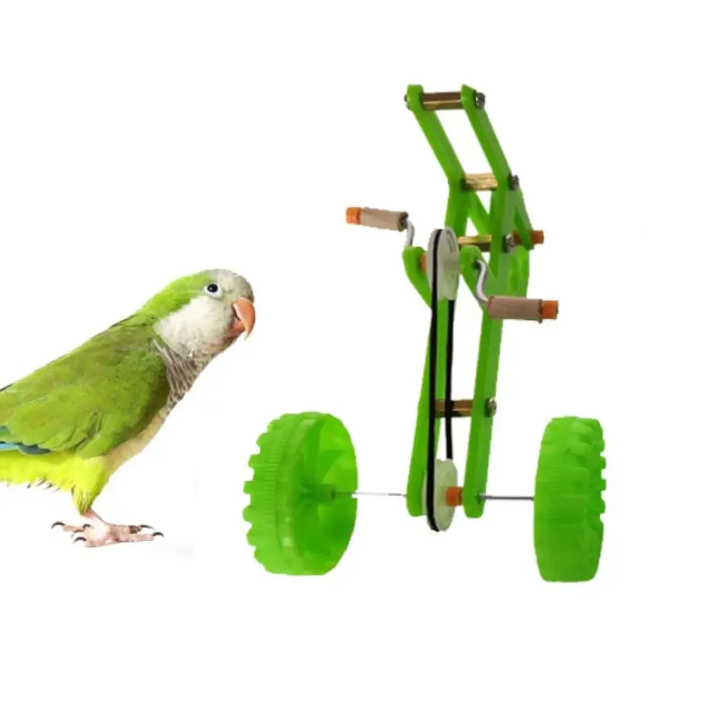 Funny Parrot Bike Toy Birds Training Plaything Supplies Educational Interactive Props Parrot Toy Bird Toy For Parakeet Cockatiel Conure Lovebird