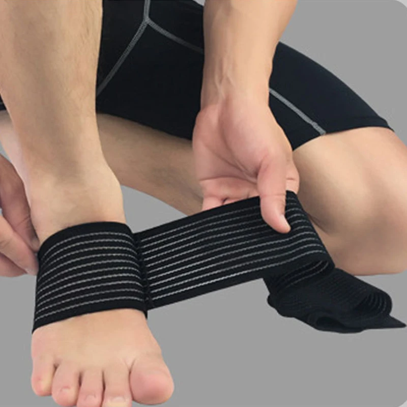 1PCS Professional Sports Strain Wraps Bandages Elastic Ankle Support Pad Protection Ankle Bandage Guard Gym Protection