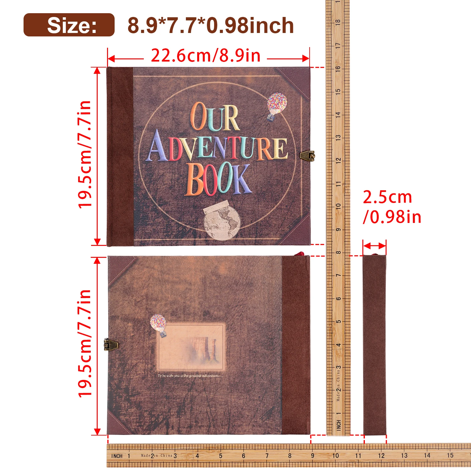 VEESUN Lin Album Photos 28 X 21cm, Traditionnel DIY Scrapbook 60 Pages Noires, Mariage Livre D - 12
