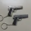 1:3 Full Alloy M1911 Pistol Shell Eject Mini Toy Gun Model Detachable Keychain Fake Gun for Boy Collection Adults Gift 6