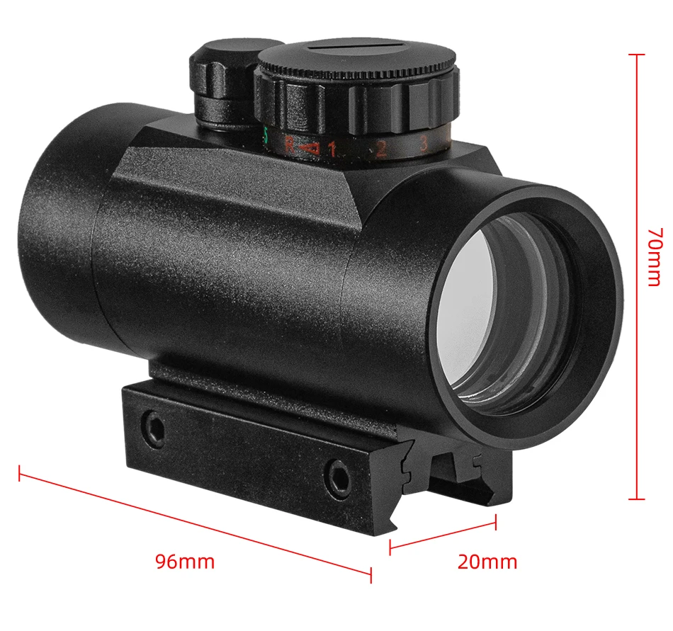 1x40 Riflescope Tactical Red Dot Scope Sight