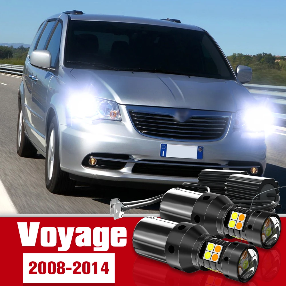 

2pcs LED Accessories Dual Mode Turn Signal+Daytime Running Light DRL For VW Voyage 2008-2014 2009 2010 2011 2012 2013