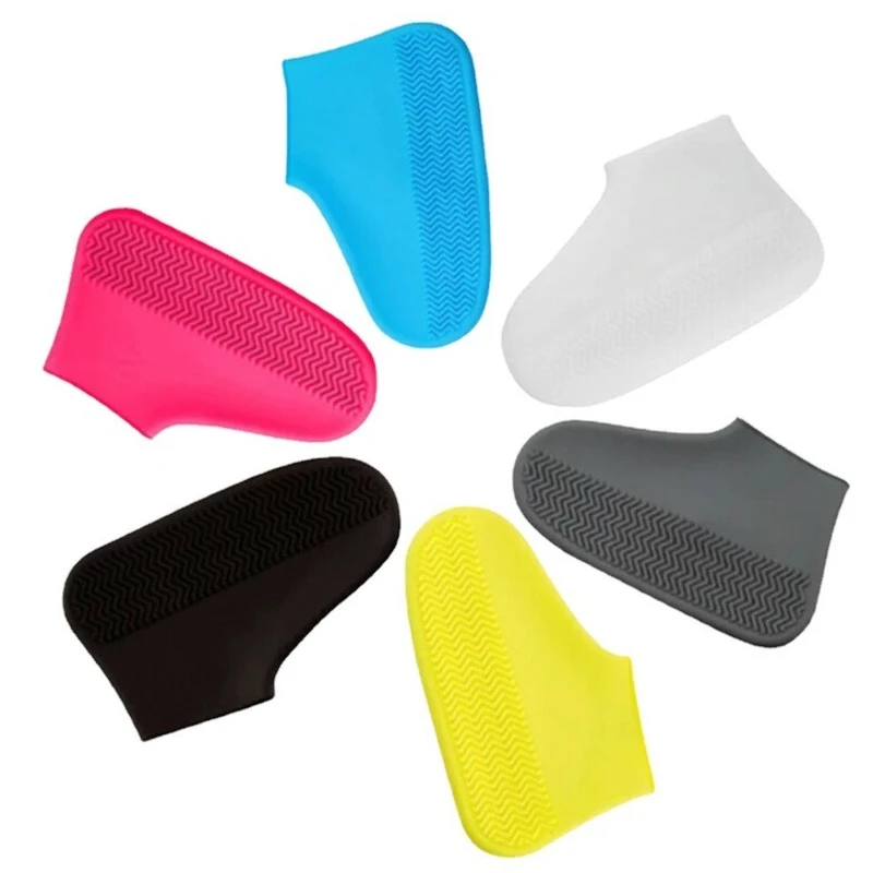 Silicone WaterProof Shoe Covers Reusable Rain Shoe Covers Unisex Shoes Protector Anti-slip Rain Boot Pads For Rainy Day1