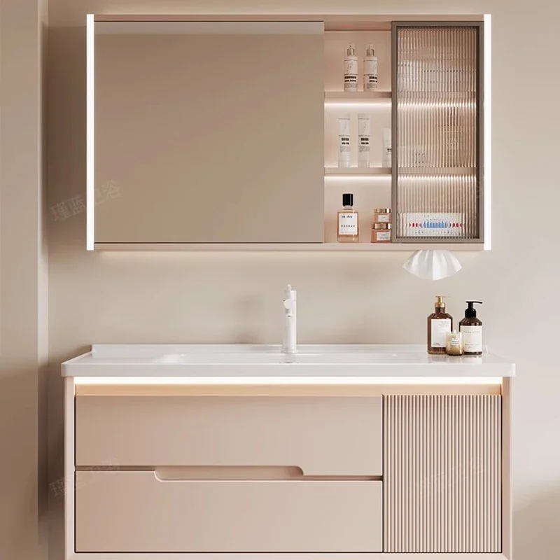 Light Storage Vintage Bathroom Vanities Shower Vanity Drawer Washbasin Toilet Bathroom Vanities Mueble Organizador Furniture