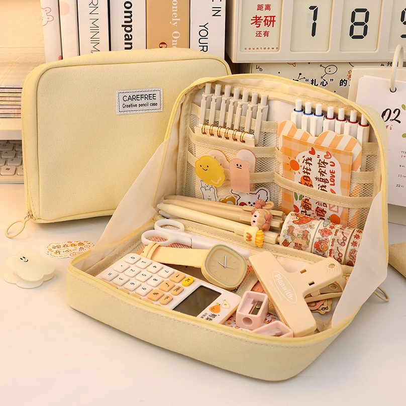 Kalem kutusu büyük kapasiteli kalem kutusu okul malzemeleri Estuches