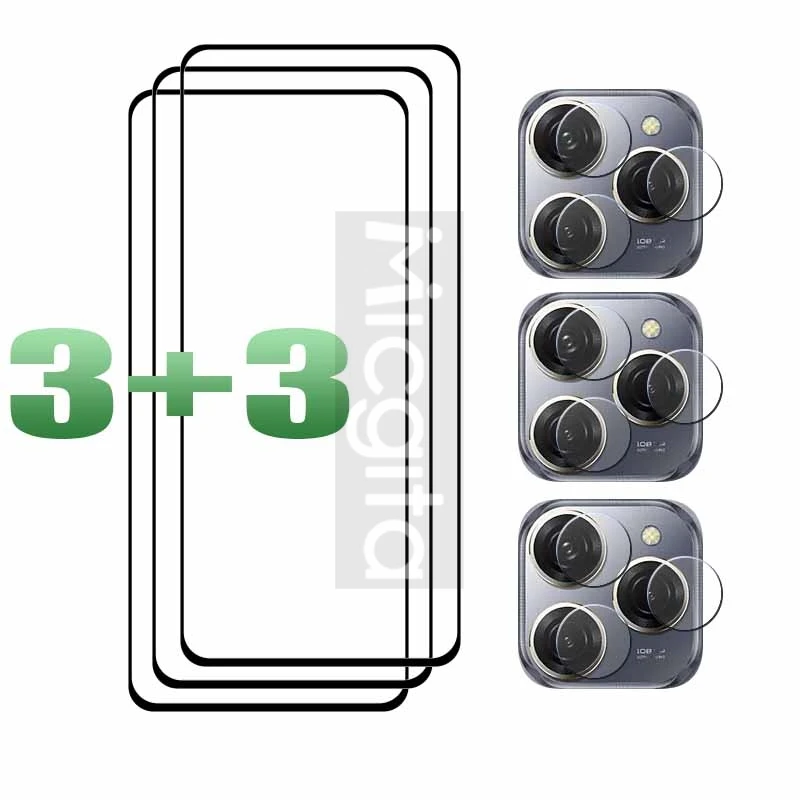 واقي شاشة غراء كامل لهاتف Tecno Spark 20 Pro 4G Gl...