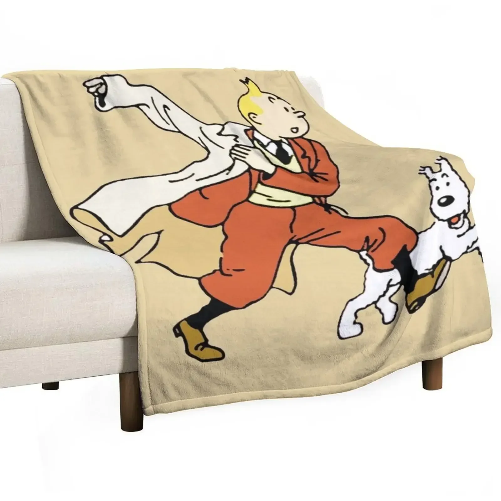 

action dog Throw Blanket Nap funny gift Plaid Blankets