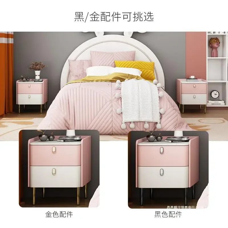 Pure solid wood ultra narrow children's bedside table, small, modern, simple, light luxury, internet famous Nordic