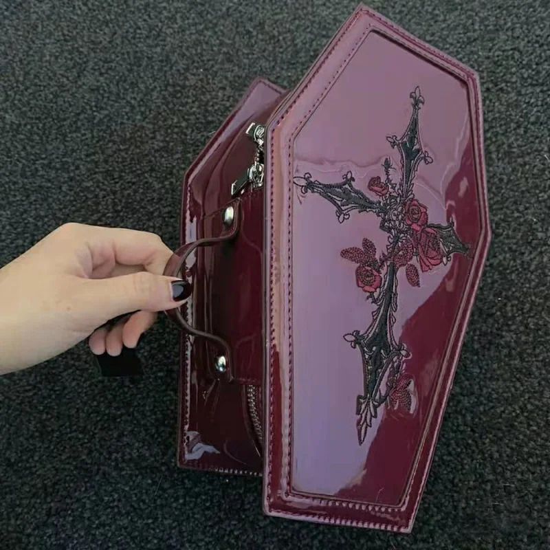 Red Cross Fairy Grunge Handbags Women Dark Aesthetic Designer Handbag Tote Alt Korean Fashion Casual Vintage Shoulder Bag