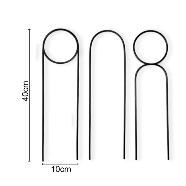 3 db/Beállított Gyakorlati Rohanásgátló Növényi Tartó Állvány Fém Időjárási Ellenállás Virág Függőleges Mászás Tét - Image 6