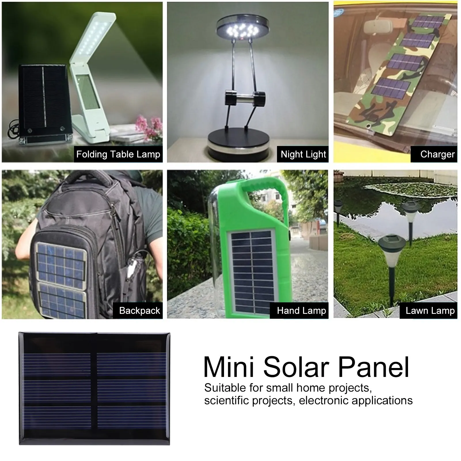 Mini Sistema de Módulo Painel Solar Casa Projetos Faça Você Mesmo Brinquedos Bateria de Carregamento 0.65w Dc1.5v Epóxi Epóxi Epóxi Epóxi Epóxi Epóxi Epóxi Epóxi Peças 3 Toys & Sports
